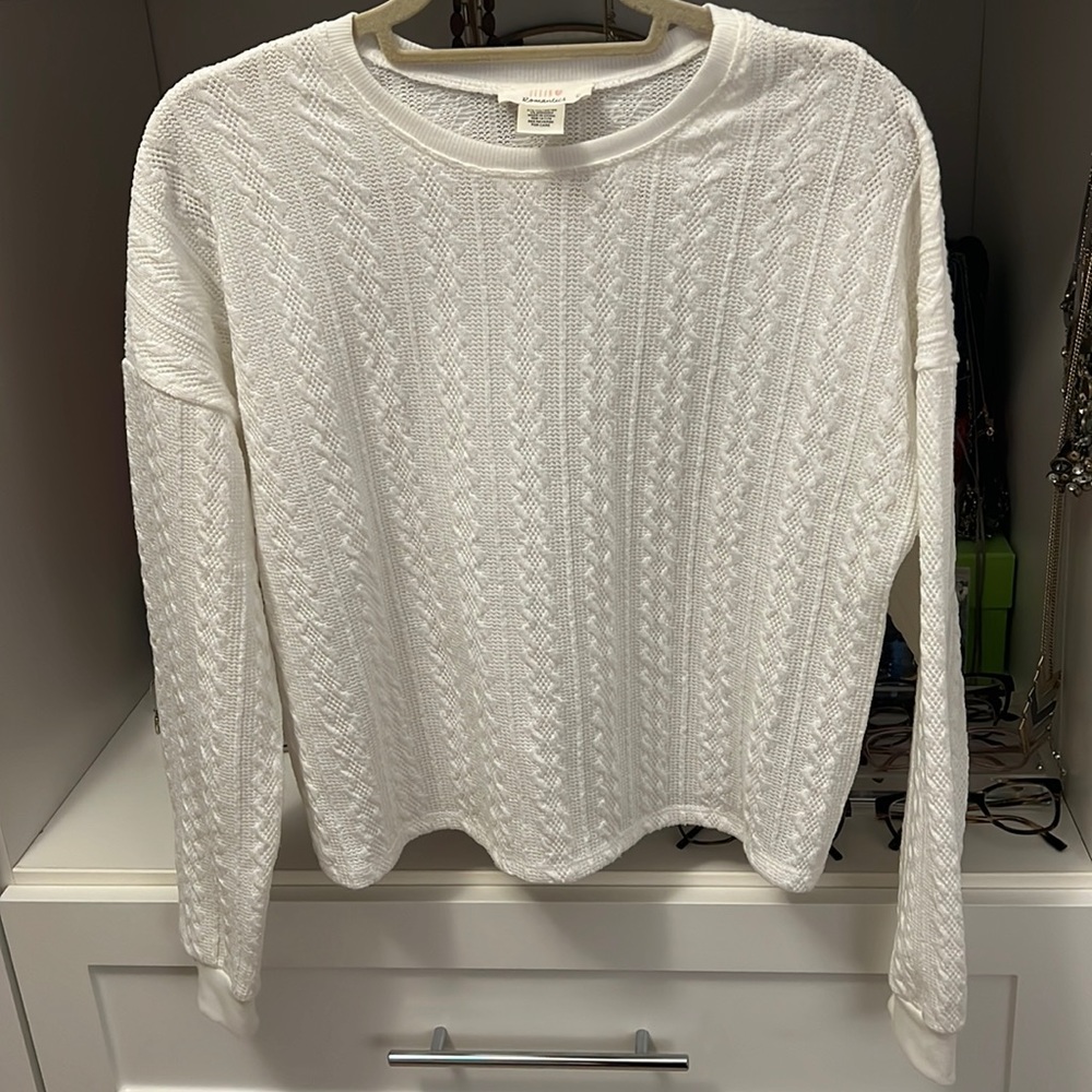 White light sweater